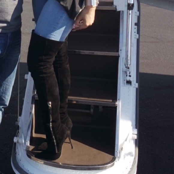 Gianvito Rossi otk black suede double zip boots 36 - Picture 5 of 11